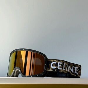Celine Ski Goggles - Black and Gold